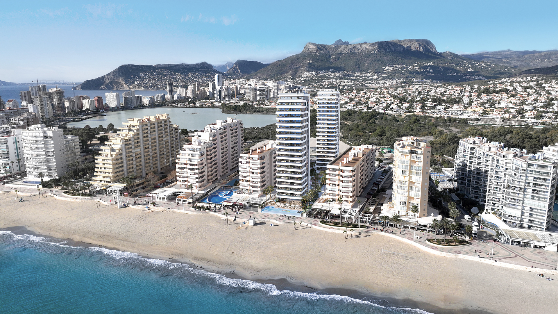 Apartmány v první řadě — Pláž La Fossa, Calpe